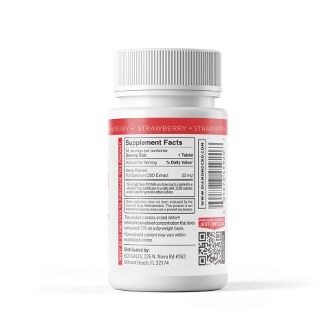 1,500mg Full Spectrum CBD Tablets - Strawberry - Diamond CBD - Thumbnail 10