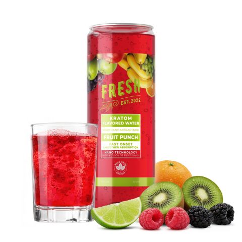 50g Mitragynine, Nano, Kratom Juice - Fruit Punch - Fresh - Thumbnail 2