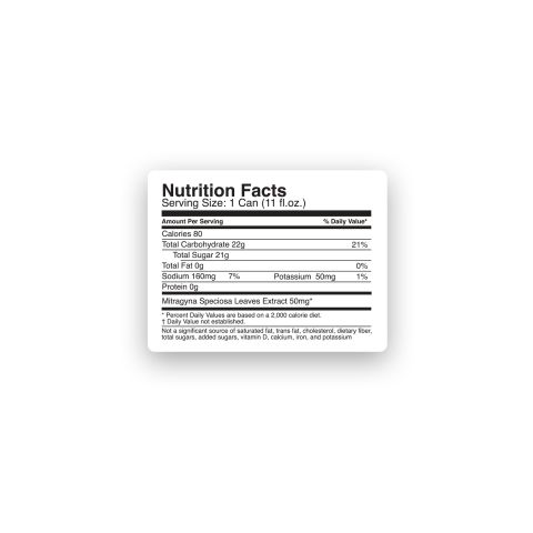 50g Mitragynine & Kratom Nano Electrolyte Drink - Orange - Fresh - Thumbnail 8