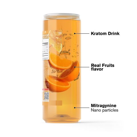 50mg Kratom Nano Electrolyte Drink - Orange - Fresh - Thumbnail 3