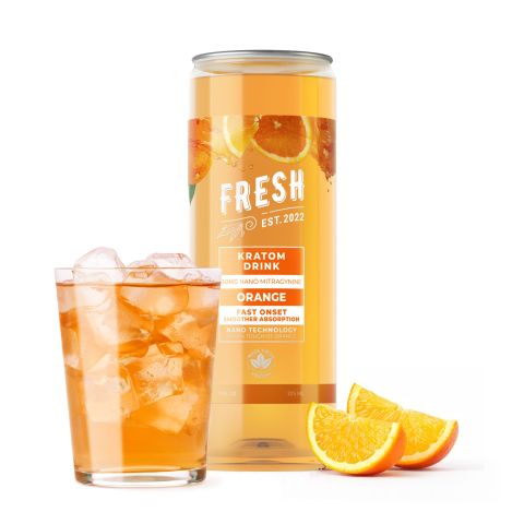Fresh Orange Kratom Drink Mix - Mitragynine & Kratom Nano - 50g - Thumbnail 2