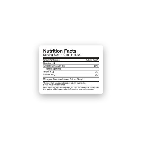 50mg Kratom Nano Iced Tea - Raspberry - Fresh - Thumbnail 8