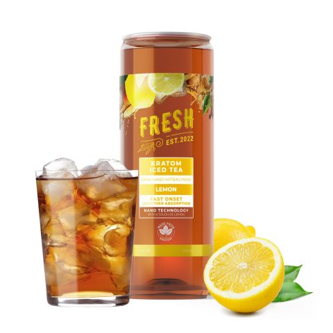 50g Mitragynine, Nano, Kratom Iced Tea - Lemon - Fresh - Thumbnail 2