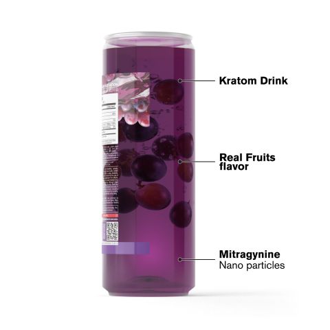 Fresh Grape Kratom Drink - Kratom & Mitragynine Nano - 50g - Thumbnail 3