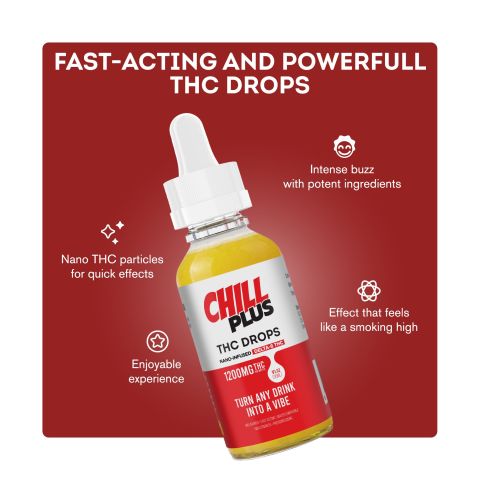 D8 Nano Unflavored Oil Drops - 1,200mg - Chill Plus - Thumbnail 3
