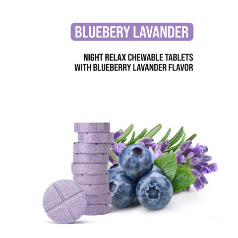 50mg L-Theanine & L-THP Tablets - Blueberry Lavander - Chill Extreme - Thumbnail 5