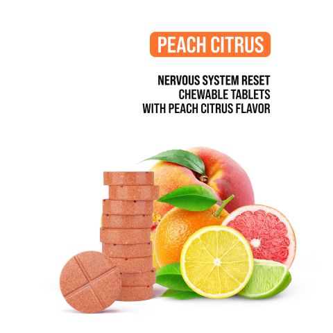 50mg L-Theanine, L-THP, Ashwagandha Tablets - Peach Citrus - Chill Extreme - Thumbnail 5