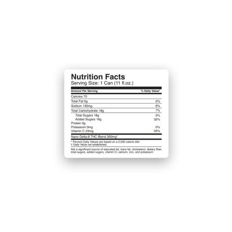 300mg Fruit Punch THC Water - D8 Nano - Fresh - Thumbnail 8