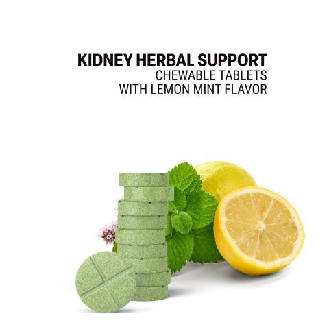500mg Kidney Herbal Support Tablets - Lemon Mint - Mood Tablets - Thumbnail 4