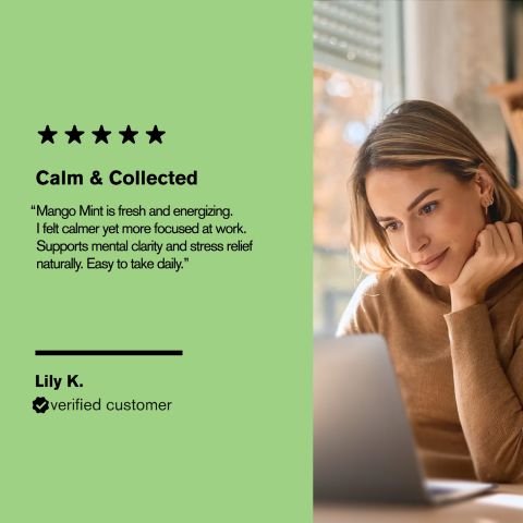 500mg Calm Focus Tablets - Matcha Citrus - Mood Tablets - Thumbnail 7