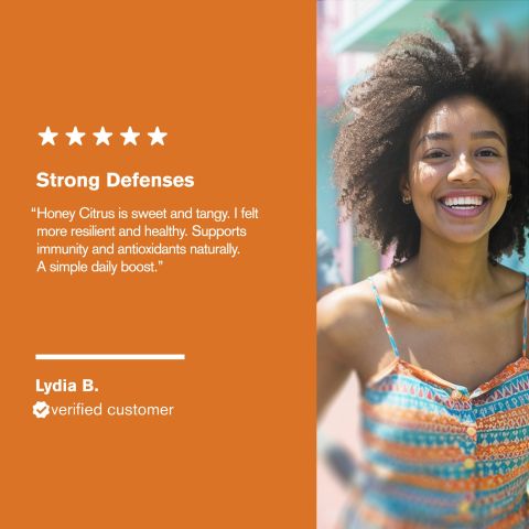 500mg Daily Immune Booster Tablets - Honey Citrus - Mood Tablets - Thumbnail 7