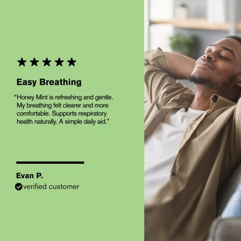 500mg Respiratory Wellness Tablets - Honey Mint - Mood Tablets - Thumbnail 7
