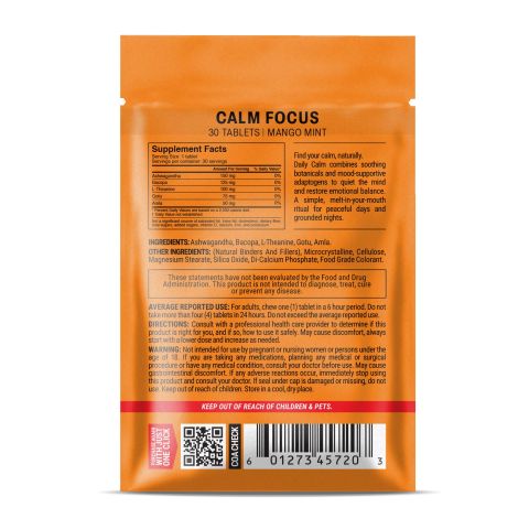500mg Calm Focus Tablets - Mango Mint - Mood Tablets - Thumbnail 8