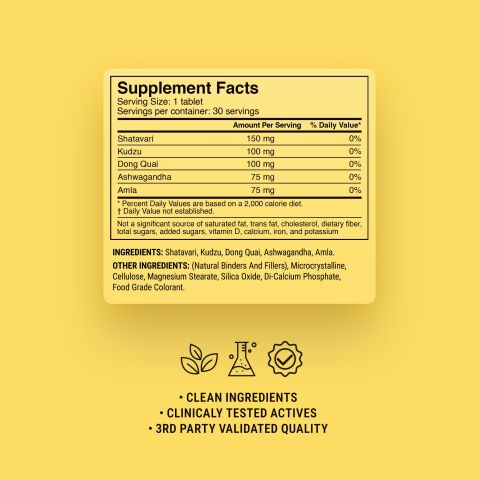 500mg Menopause Support Tablets - Pear Ginger - Mood Tablets - Thumbnail 9