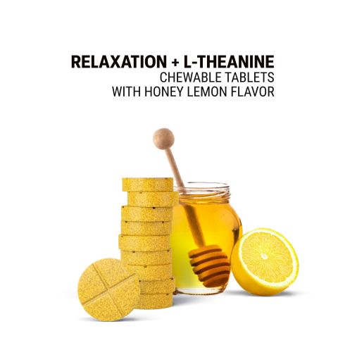 500mg Relaxation + L-Theanine Tablets - Lemon Honey - Mood Tablets - Thumbnail 4