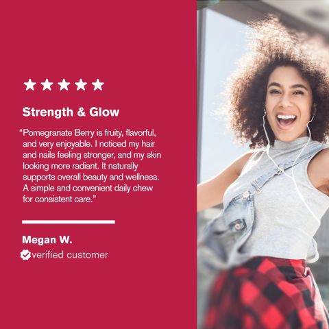 500mg Hair Skin & Nails Tablets - Pomegranate Berry - Mood Tablets - Thumbnail 7