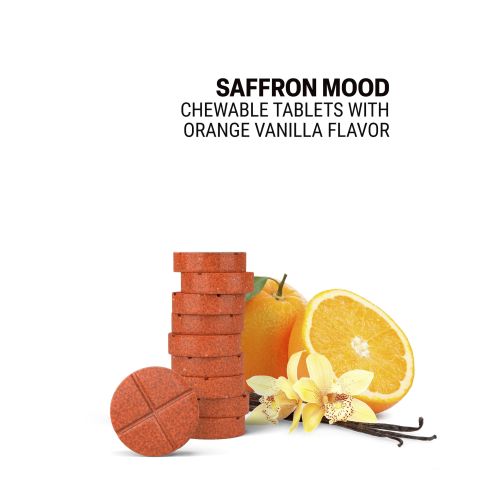 500mg Saffron Mood Tablets - Orange Vanilla - Mood Tablets - Thumbnail 4