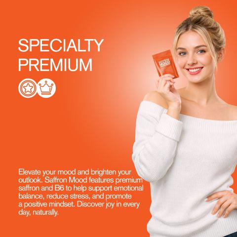 500mg Saffron Mood Tablets - Orange Vanilla - Mood Tablets - Thumbnail 6