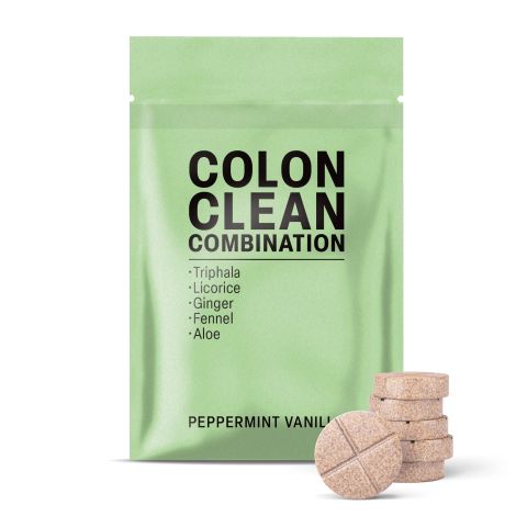500mg Colon Clean Combination Tablets - Peppermint Vanilla - Mood Tablets - Thumbnail 2