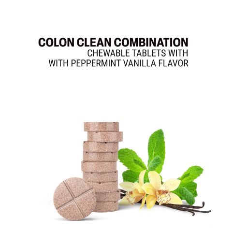 500mg Colon Clean Combination Tablets - Peppermint Vanilla - Mood Tablets - Thumbnail 4