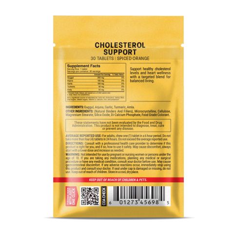 500mg Cholesterol Support Tablets - Spiced Orange - Mood Tablets - Thumbnail 8