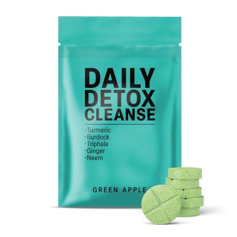 500mg Daily Cleanse Tablets - Green Apple - Mood Tablets - Thumbnail 2