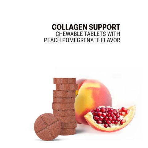 500mg Collagen Support Herbs Tablets - Peach Pomegranate - Mood Tablets - Thumbnail 4