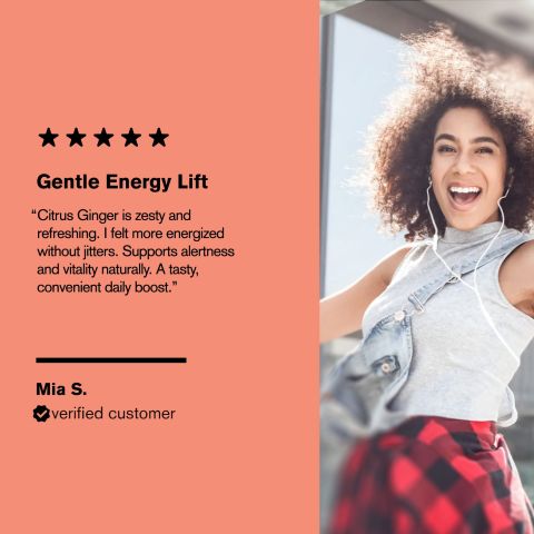 500mg Natural Energy Boost Tablets - Citrus Ginger - Mood Tablets - Thumbnail 7