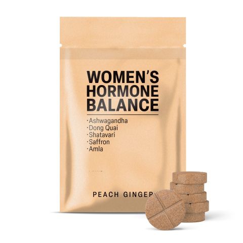 500mg Hormone Balance Tablets - Peach Ginger - Mood Tablets - Thumbnail 2