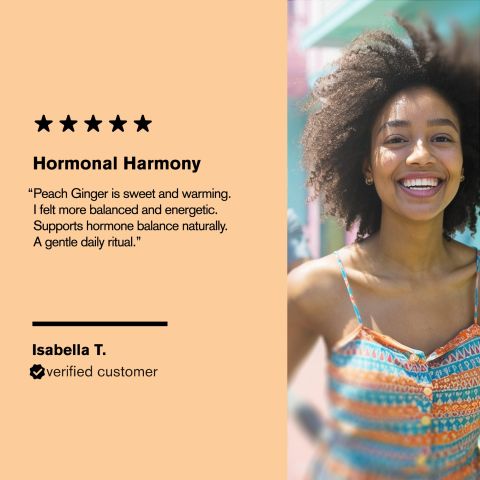 500mg Hormone Balance Tablets - Peach Ginger - Mood Tablets - Thumbnail 7