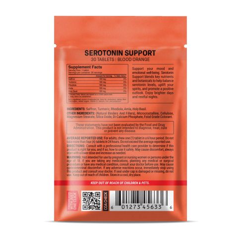 500mg Serotonin Support Tablets - Blood Orange - Mood Tablets - Thumbnail 8