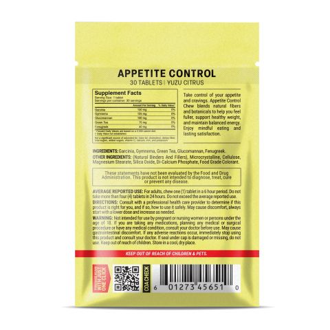 500mg Appetite Control Tablets - Yuzu Citrus - Mood Tablets - Thumbnail 8