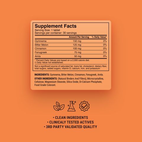 500mg Sugar Balance Support Tablets - Spiced Apple - Mood Tablets - Thumbnail 9