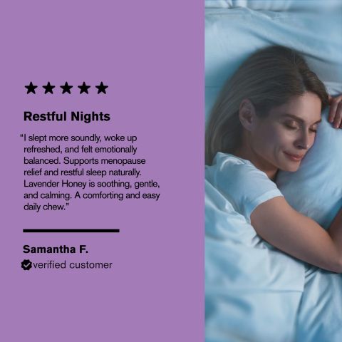 500mg Menopause + Sleep Combo Tablets - Lavender Honey - Mood Tablets - Thumbnail 7