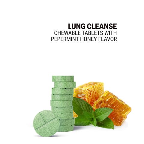 500mg Lung Cleanse Tablets - Peppermint Honey - Mood Tablets - Thumbnail 4