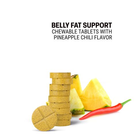 500mg Belly Fat Support Tablets - Pineapple Chili - Mood Tablets - Thumbnail 4