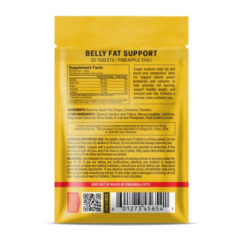 500mg Belly Fat Support Tablets - Pineapple Chili - Mood Tablets - Thumbnail 8