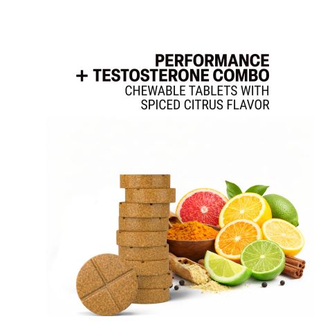 500mg Performance+Testosterone Combo Tablets - Spiced Citrus - Mood Tablets - Thumbnail 4