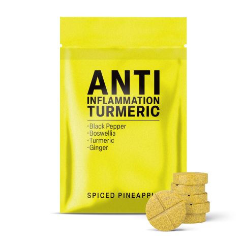 500mg Anti-Inflammation Turmeric Tablets - Spiced Pineapple - Mood Tablets - Thumbnail 2