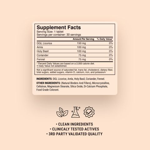 500mg Acid Calm Tablets - Vanilla Mint - Mood Tablets - Thumbnail 9