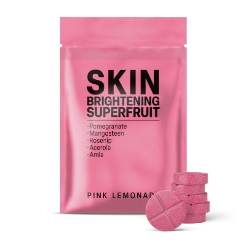 500mg Skin Brightening SuperFruit Tablets - Pink Lemonade - Mood Tablets - Thumbnail 2