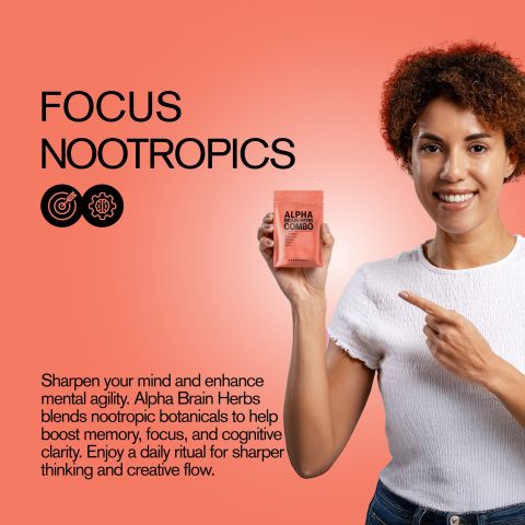 500mg Alpha Brain Herb Combo Tablets - Grapefruit - Mood Tablets - Thumbnail 6
