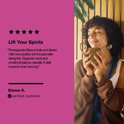 500mg Mood Booster Tablets - Pomegranate Berry - Mood Tablets - Thumbnail 7