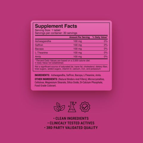 500mg Mood Booster Tablets - Pomegranate Berry - Mood Tablets - Thumbnail 9