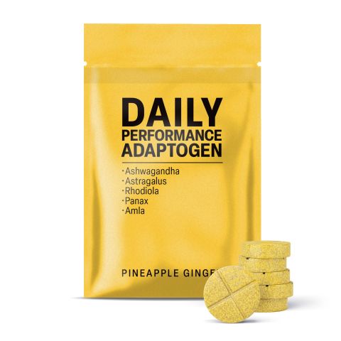 500mg Daily Performance Adaptogen Tablets - Pineapple Ginger - Mood Tablets - Thumbnail 2