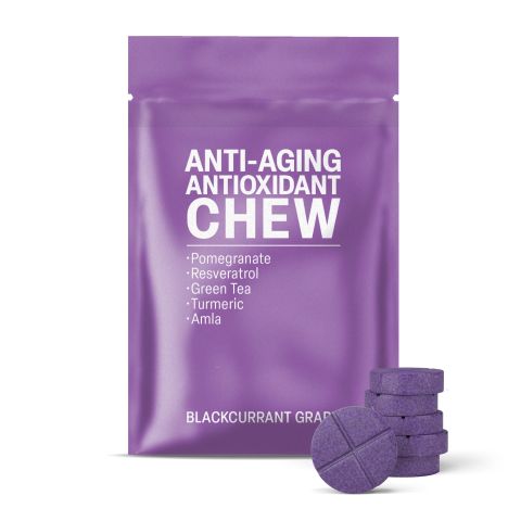 500mg Anti-Aging Antioxidant Tablets - Blackcurrant Grape - Mood Tablets - Thumbnail 2