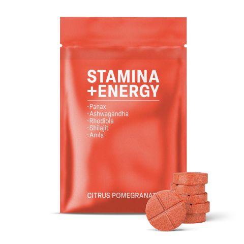 500mg Stamina + Energy Tablets - Citrus Pomegranate - Mood Tablets - Thumbnail 2