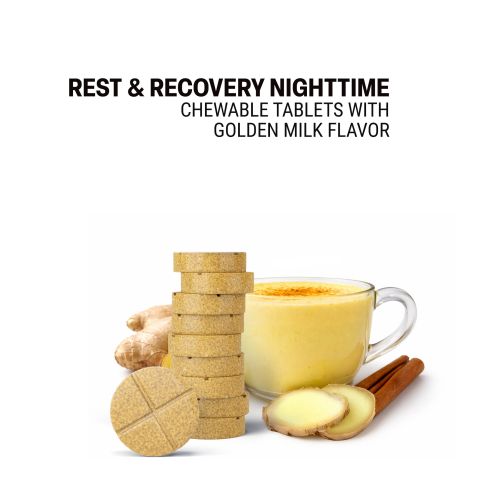 500mg Rest & Recovery Nighttime Tablets - Golden Milk - Mood Tablets - Thumbnail 4