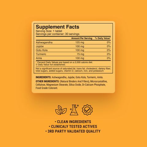 500mg Rest & Recovery Nighttime Tablets - Golden Milk - Mood Tablets - Thumbnail 9