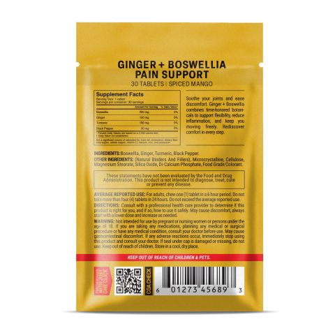 500mg Ginger + Boswellia Tablets - Spiced Mango - Mood Tablets - Thumbnail 8